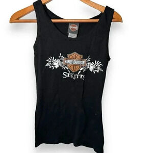 Harley Davidson st kitts Florida tropical tank top S